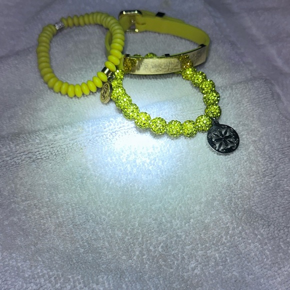 Yellow Rustic Cuff Set - Picture 2 of 3